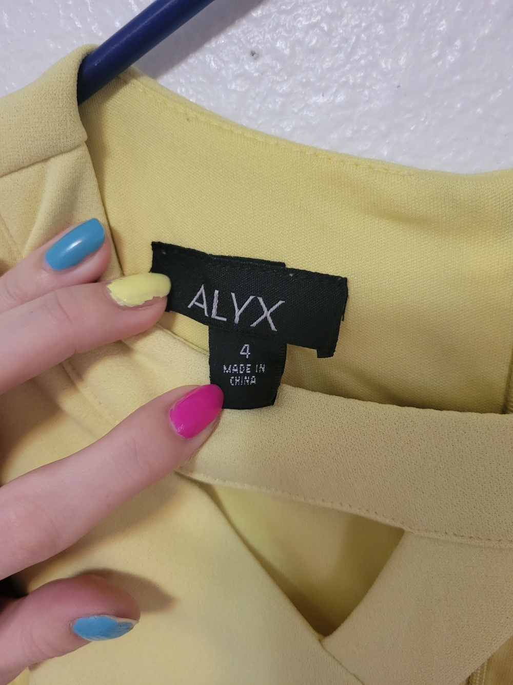 Alyx Pale Yellow Sleeveless Mini Dress with Cutout Neckline - Picture 2 of 4